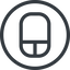 Line, down, normal, circle, computer, keyboard, mouse, pointer, computer-mouse icon