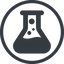 Line, up, normal, circle, horizontal, mirror, bubble, bubbles, graduated, erlenmeyer, chemical, flask, lab, laboratory, chemistry, potion, glassware, conical, bubbling, boiling, bulbous, erlenmeyer-bubbling-alt-solid icon