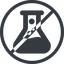 Line, up, normal, circle, horizontal, mirror, prohibited, bubble, bubbles, graduated, erlenmeyer, chemical, flask, lab, laboratory, chemistry, potion, glassware, conical, bubbling, boiling, bulbous, erlenmeyer-bubbling-alt-solid icon