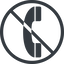 Line, up, normal, circle, prohibited, phone, call, dial, number, dot, telephone, pictogram, dot-50, dot-telephone icon