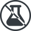 Line, up, normal, circle, prohibited, graduated, erlenmeyer, chemical, flask, lab, laboratory, chemistry, potion, glassware, conical, erlenmeyer-solid icon