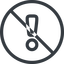 Line, normal, circle, mark, warning, exclamation, prohibited, alert icon