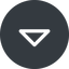 Down, normal, solid, circle, arrow, direction, caret icon
