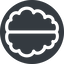 Right, normal, solid, circle, human, idea, brain, intelligence, synapse, neuron, memory icon