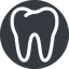 Up, normal, solid, circle, horizontal, mirror, cog, medical, health, care, medic, clinical, tooth, molar, dental, dentist, stomatology, teeth icon
