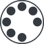 Thin, line, right, circle, spinner, spin, wait, load, loading, spinner-wide, loader icon