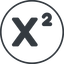 Thin, line, circle, text, editor, superscript, superscript-solid icon