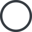 Thin, line, left, wide, circle, square, empty, none icon