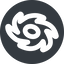 Up, wide, solid, circle, horizontal, mirror, galaxy, space, spiral, milky-way, milky, way, cosmos, celestial, stellar, universe, galactic, galaxy-wide icon