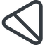 Triangle, thin, line, right, wide, equilateral, circle, square, horizontal, mirror, prohibited, empty, none icon