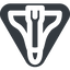 Triangle, down, wide, solid, equilateral, space, nasa, shuttle, spacecraft, orbiter, satellite, space-shuttle, astronaut, discovery, atlantis, columbia, challenger, rocket, space-shuttle-wide icon