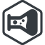 Line, left, normal, hexagon, bubble, bubbles, graduated, erlenmeyer, chemical, flask, lab, laboratory, chemistry, potion, glassware, conical, bubbling, boiling, bulbous, erlenmeyer-bubbling-alt-solid icon