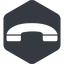 Right, normal, solid, hexagon, phone, call, dial, number, dot, telephone, pictogram, dot-50, dot-telephone icon