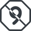 Line, down, normal, octagon, prohibited, number, font, digit, 6, six, 9, nine icon