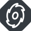 Right, normal, solid, octagon, horizontal, mirror, galaxy, space, spiral, milky-way, milky, way, cosmos, celestial, stellar, universe, galactic icon