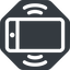 Right, normal, solid, octagon, iphone, phone, mobile, android, gsm, smartphone, cell, bell, ring, ringing, ringtone, smartphone-ringing icon
