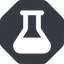 Up, normal, solid, octagon, graduated, erlenmeyer, chemical, flask, lab, laboratory, chemistry, potion, glassware, conical, erlenmeyer-solid icon