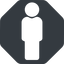 Normal, solid, octagon, man, human, male-solid, male icon