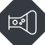 Thin, left, solid, octagon, bubble, bubbles, graduated, erlenmeyer, chemical, flask, lab, laboratory, chemistry, potion, glassware, conical, bubbling, boiling, bulbous, erlenmeyer-bubbling-thin icon