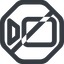 Line, up, wide, octagon, horizontal, mirror, youtube, video, prohibited, camera, film, movie, videocamera, videocamera-wide icon