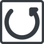 Line, normal, square, wait, load, update, reload, refresh, restore, change icon