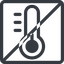 Line, normal, square, horizontal, mirror, prohibited, temperature, low, thermometer, cold, thermometer-low icon