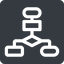 Thin, up, normal, solid, square, computer, programming, algorithm, flowchart, process icon