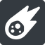 Up, normal, solid, square, star, space, asteroid, meteoroid, impact, nasa, esa, jaxa, shooting, shooting-star, c-type, s-type, m-type, neo, asteroid-solid icon