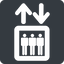 Normal, solid, square, dot, pictogram, dot-50, elevator, lift, dot-elevator icon
