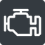 Normal, solid, square, car, engine, mechanics, mechanical, motor, diesel, power icon