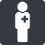 Normal, solid, square, nurse, medical, healthcare, health, male, medic, doctor, hospital, male-nurse, male-nurse-solid icon