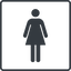 Thin, line, square, woman, human, dot, toilets, pictogram, dot-50, wc, women, women-toilets, dot-women-toilets icon