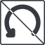 Thin, line, down, square, prohibited, wait, load, update, reload, refresh, restore, change icon