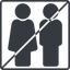 Thin, line, square, horizontal, mirror, man, woman, prohibited, male, female, couple, toilets, bathroom, lady, gentlemam, parent, parents, couple-solid icon