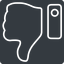 Down, solid, square, horizontal, mirror, rate, rating, thumb, like, dislike, thumbs, thump-up, thumb-down, thumb-thin, hand icon