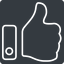 Up, solid, square, horizontal, mirror, rate, rating, thumb, like, dislike, thumbs, thump-up, thumb-down, thumb-thin, hand icon