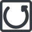 Line, wide, square, wait, load, update, reload, refresh, restore, change icon