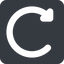 Left, wide, solid, square, horizontal, mirror, wait, load, update, reload, refresh, restore, change icon