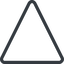 Triangle, thin, line, up, normal, circle, square, empty, none icon