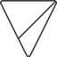 Triangle, thin, line, down, circle, square, horizontal, mirror, prohibited, empty, none icon