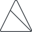 Triangle, thin, line, up, circle, square, prohibited, empty, none icon
