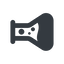 Line, left, normal, bubble, bubbles, graduated, erlenmeyer, chemical, flask, lab, laboratory, chemistry, potion, glassware, conical, bubbling, boiling, bulbous, erlenmeyer-bubbling-alt-solid icon