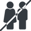 Line, normal, horizontal, mirror, man, woman, prohibited, male, female, couple, toilets, bathroom, lady, gentlemam, parent, parents, couple-solid icon
