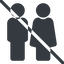 Line, normal, man, woman, prohibited, male, female, couple, toilets, bathroom, lady, gentlemam, parent, parents, couple-solid icon