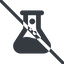 Line, up, normal, prohibited, bubble, bubbles, graduated, erlenmeyer, chemical, flask, lab, laboratory, chemistry, potion, glassware, conical, bubbling, boiling, bulbous, erlenmeyer-bubbling-alt-solid icon
