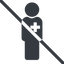 Line, normal, prohibited, nurse, medical, healthcare, health, male, medic, doctor, hospital, male-nurse, male-nurse-solid icon