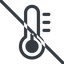 Line, normal, prohibited, temperature, low, thermometer, cold, thermometer-low icon