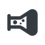 Left, normal, solid, bubble, bubbles, graduated, erlenmeyer, chemical, flask, lab, laboratory, chemistry, potion, glassware, conical, bubbling, boiling, bulbous, erlenmeyer-bubbling-solid icon