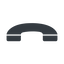 Right, normal, solid, phone, call, dial, number, dot, telephone, pictogram, dot-50, dot-telephone icon