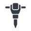 Normal, solid, tool, construction, noise, jackhammer, demolition, concrete, pneumatic, mining, drill, mining-dril, jackhammer-solid icon